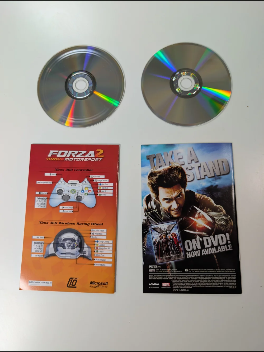 CIB Forza Motorsport 2 & Marvel Ultimate Alliance Game Bundle Xbox 360 Complete